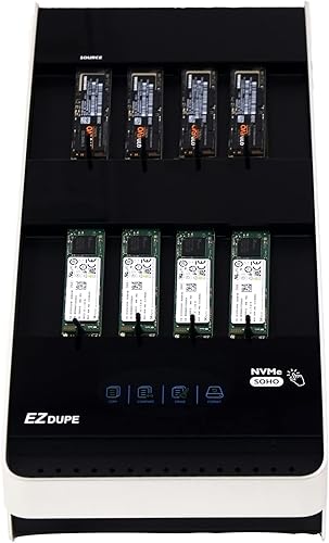 Miniatura 8 de EZ Dupe Duplicador M.2 de 1 a 4 M.2 NVMe / M2 SATA NGFF (PCIe/ACHI NVMe) llave B, llave M, llave B+M 2230 2242 2260 2280 módulo interno SSD Cloner