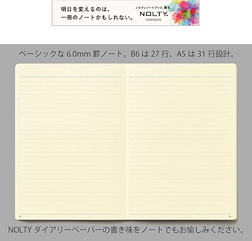 Vista 38 de Nippon Performance Association Management Center Nyoshitsu NOLTY Notebook A5 Cuadrado Negro NTBNT1401