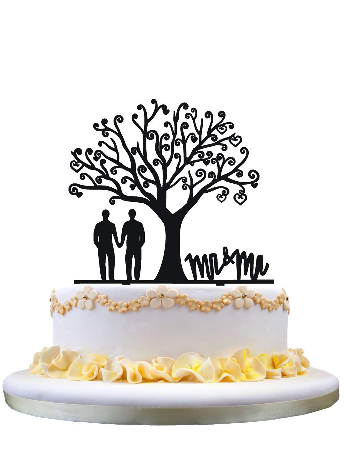 Cake topper Mr & Mr pour célébrer votre union avec une décoration de gâteau symbolique