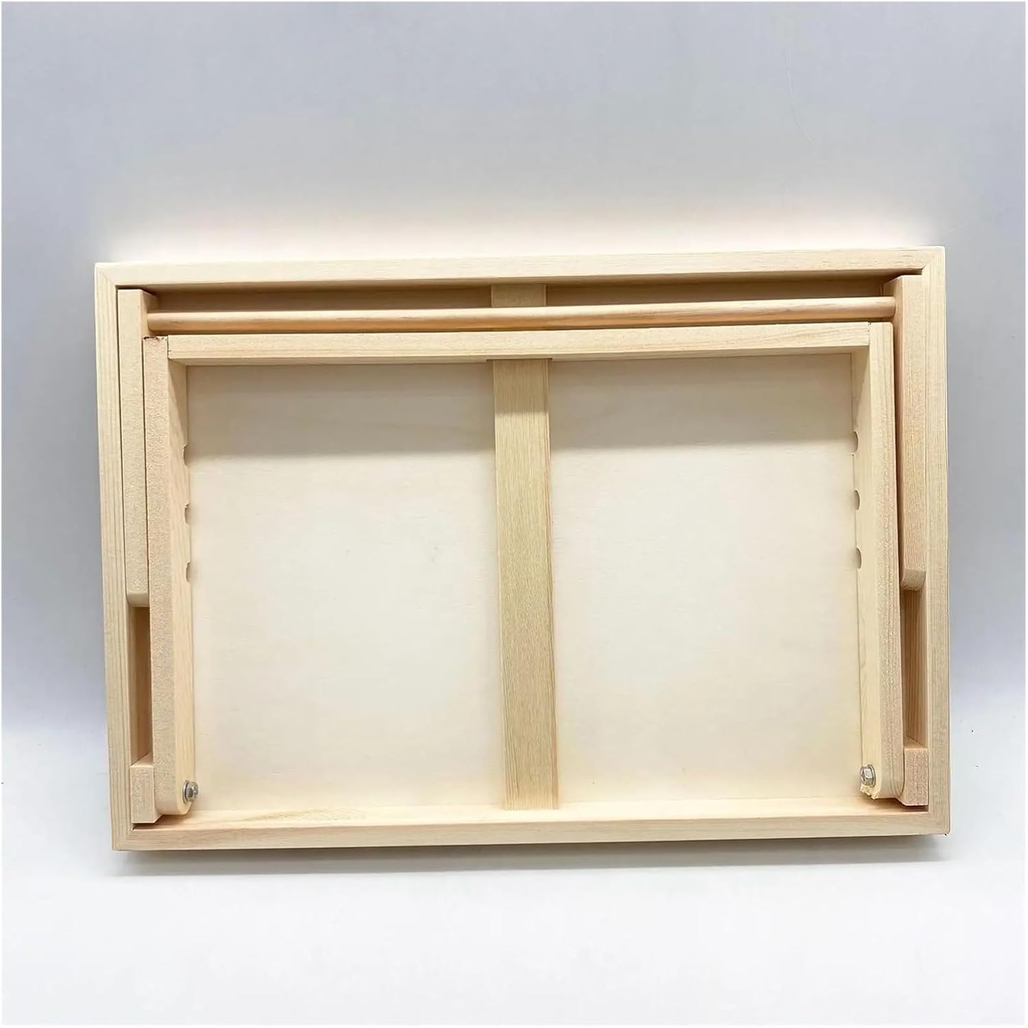 Wooden Foldable Desktop Easel for Painting, Adjustable Angle Holder Tabletop