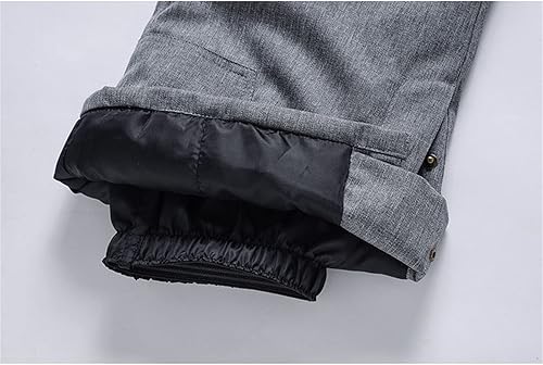 Miniatura 5 de Traje de esquí para hombre y mujer, conjunto de chaqueta y pantalón con capucha impermeable y resistente al viento, conjunto de 2 piezas de trajes