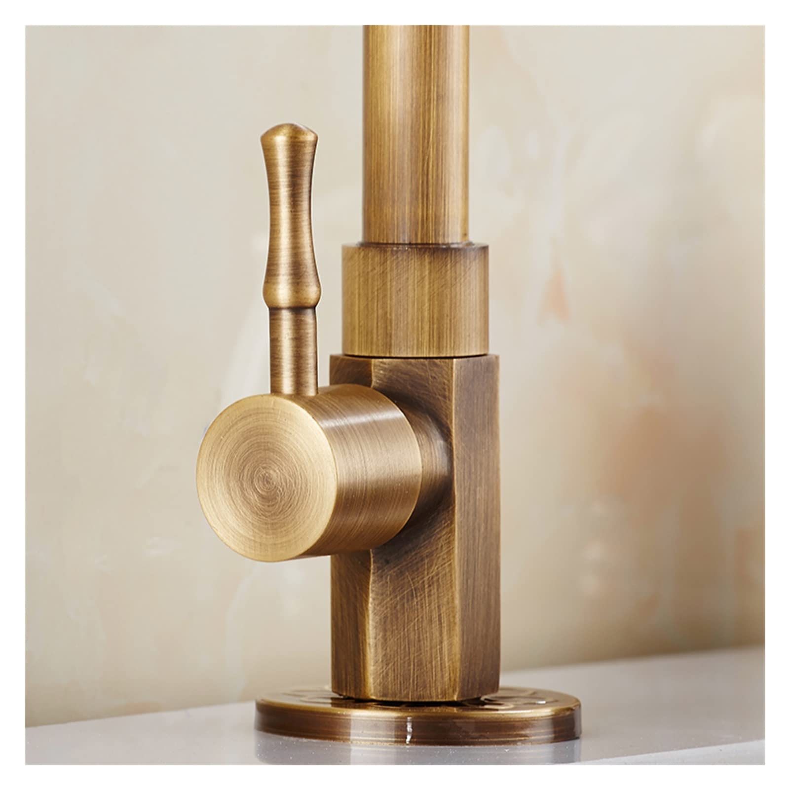 Rubinetto in ottone classico a collo di cigno monocomando solo freddo rubinetto for lavello da cucina rubinetto esterno finitura bronzo spazzolato