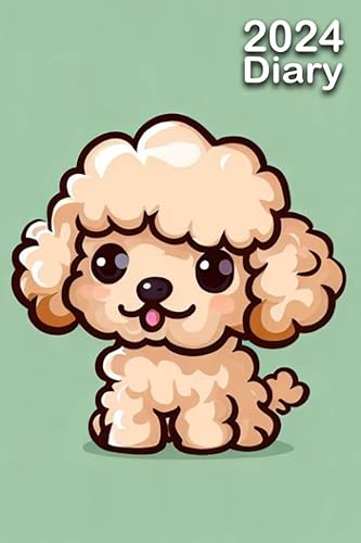 2024 Diary: Poochon | A5 Week to View Dated from Jan 2024 to Dec 2024 | Weekly Planner Agenda Personal Organiser
