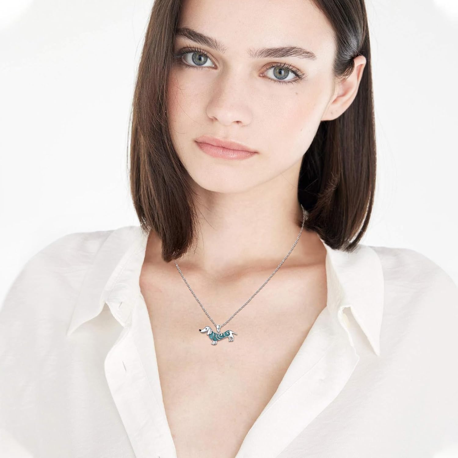 925 Sterling Silver Dog Cat Necklace Pendant Pet Jewelry Gifts for Women