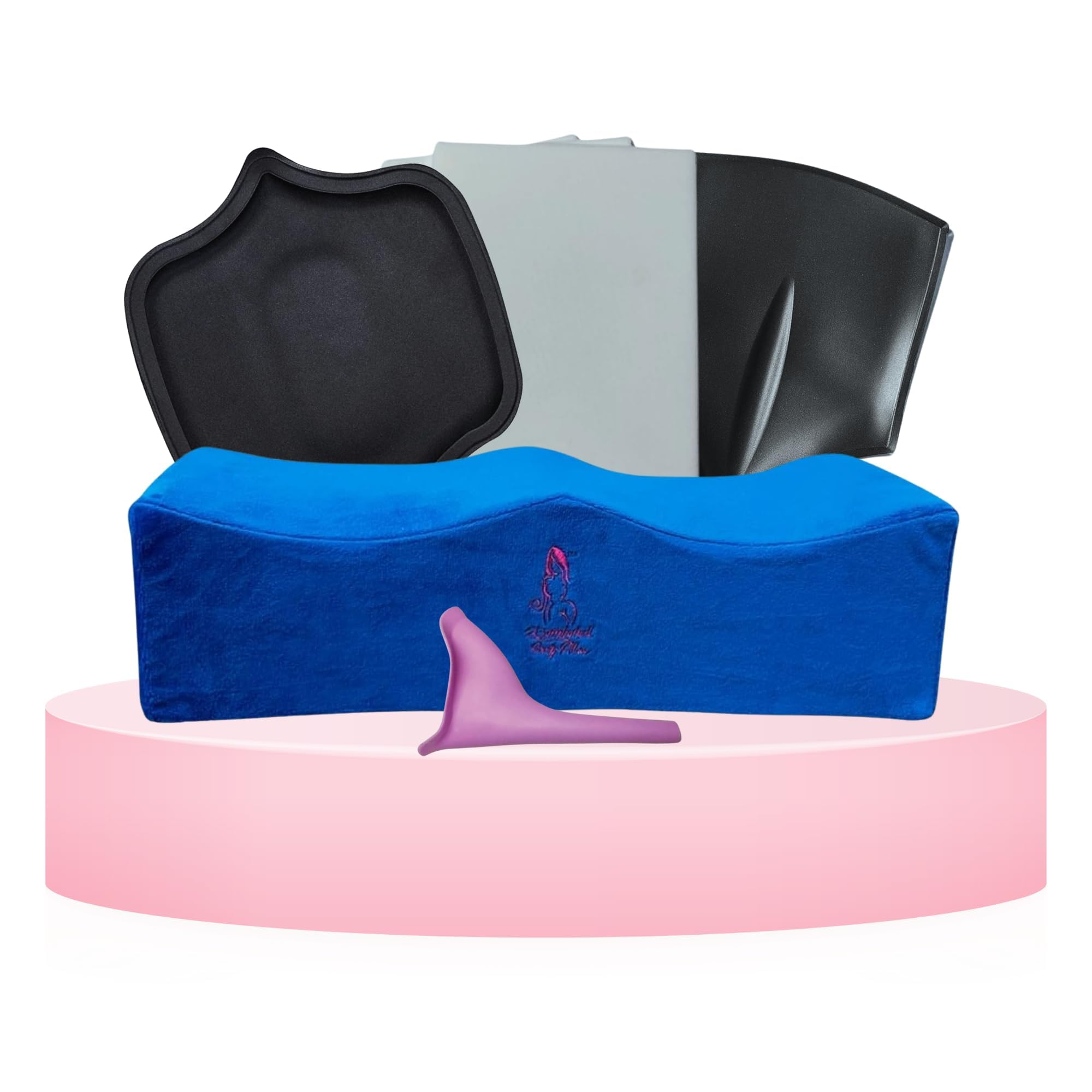 BBL Pillow After Surgery Lifting Cushions, BBL Post Surgery Supplies Kit, 3 Lipo Foam Board, Soft Butt Cushion Surgery Pillow with Female Urinal Ab Board Post Surgery Liposuction Back Board