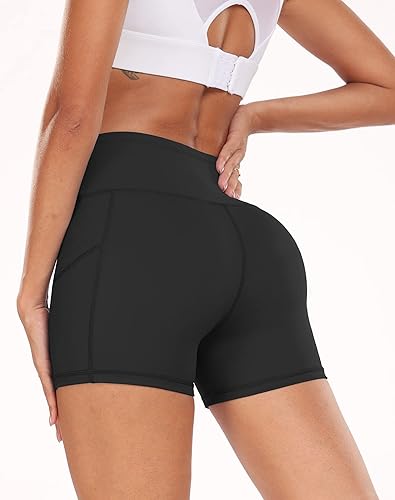 Vista 2 de CADMUS Women's Biker Shorts Naked Feeling Buttery-soft High Waist Workout Gym Short No Front Seam with Deep Porkets