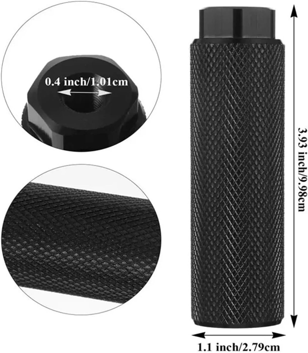 Bike Pegs 2pcs Bike Pegs Anti Skid Foot Small Hexagonal Bicycle Aluminum Alloy Column