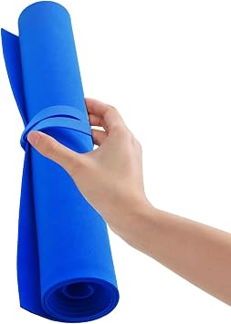 EVA Foam Roll | High Density 85kg/m3 | 2mm Thick | 48x14 | Ideal for Cosplay, Crafts, DIY Projects (Blue 2pcs)