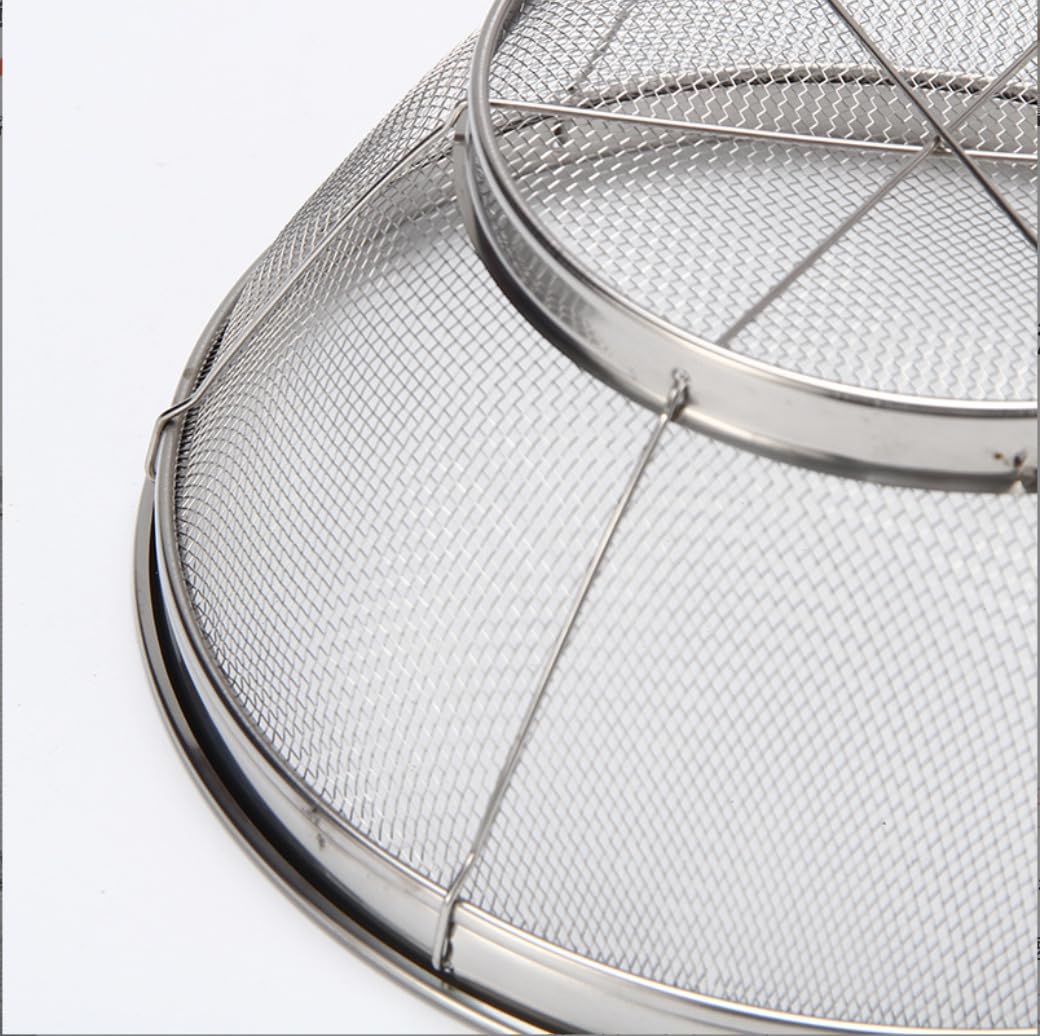 Edelstahl-Sieb - Nestbarer Küchen-Küchensieb | Langlebiges Feinmaschgewebe, Größen 19-28 cm, vielseitig verwendbar