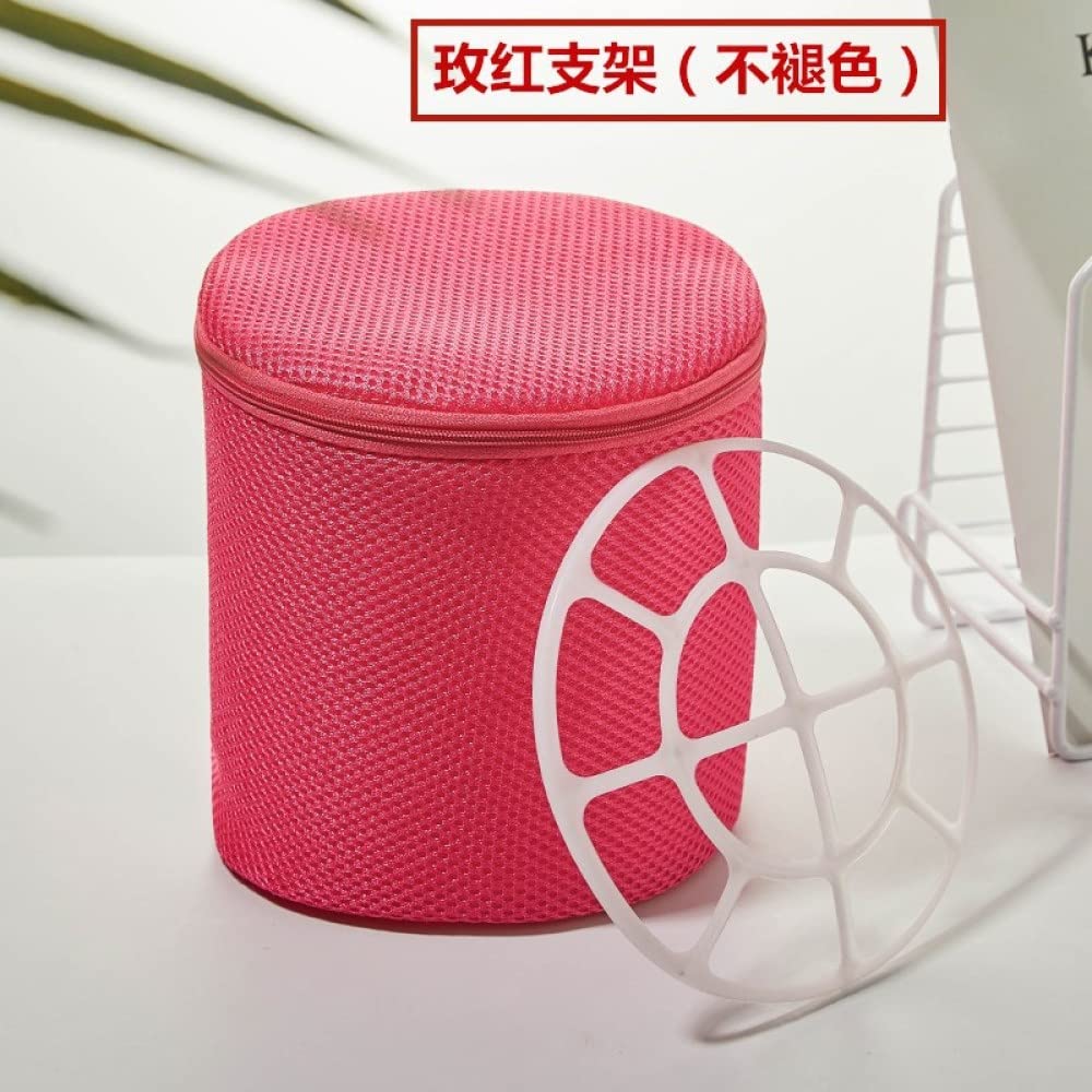 NOBRIM Set mit 4 Wäschesäcken für Feinwäsche Nützliches Mesh-Netz BH-Wäschebeutel Reißverschluss-Wäschebeutel BH-Waschmaschine Sockenbeutel Hält das Tuch in der Waschmaschine in Form 17x17cm
