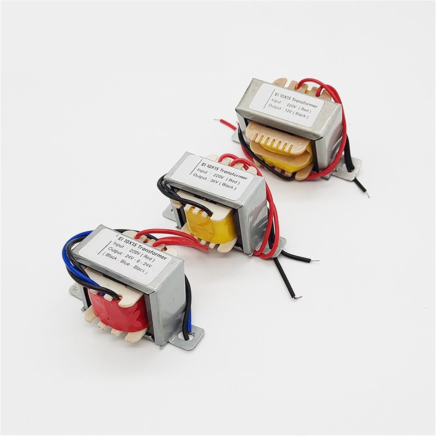 10W EI Power Transformer 16X25 DuAZal Output 12V-0-12V 15V 18V 24V 110V Pure Copper Wire Audio Amplifier Input 220V 1Pcs(Input 220V_15V-0)