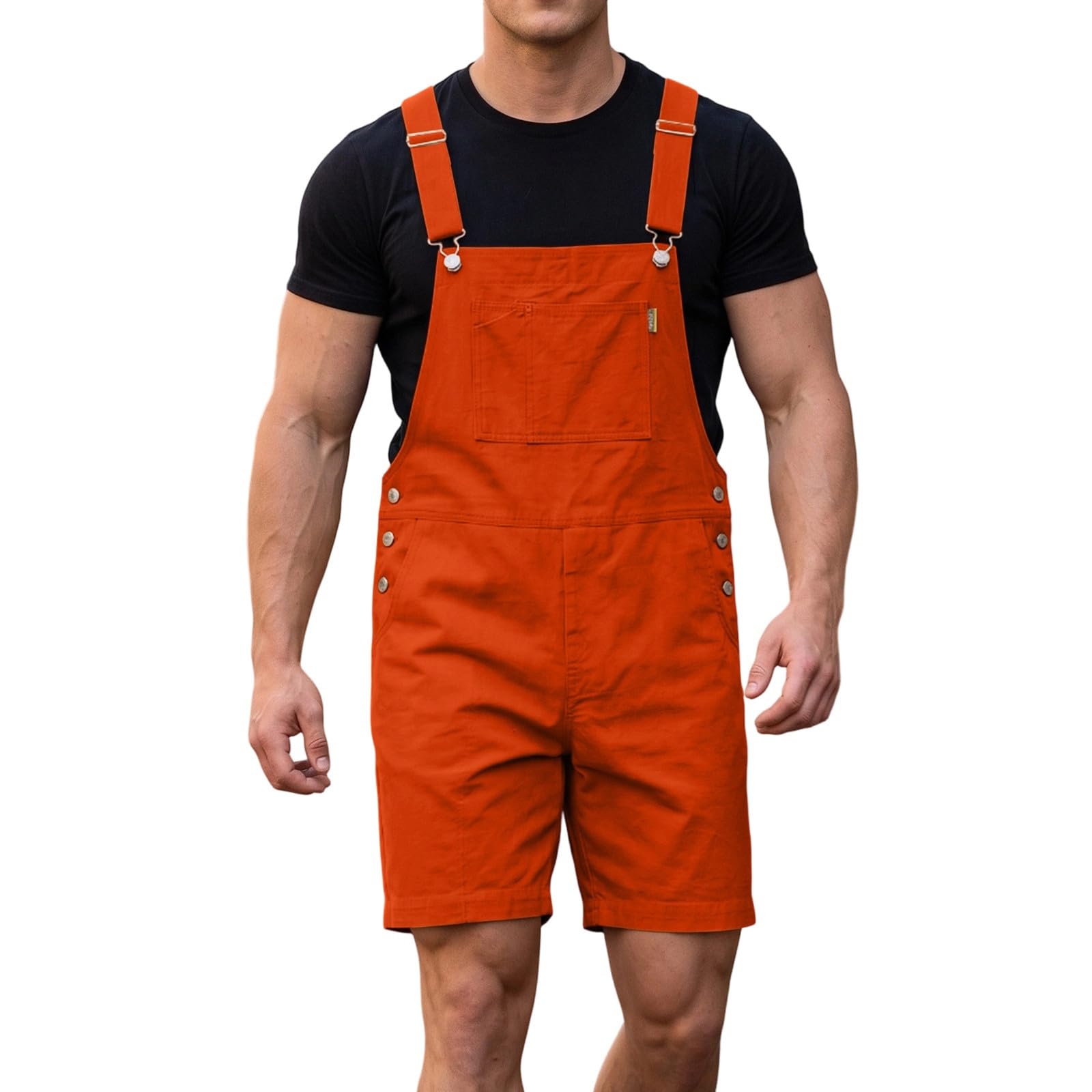 Mono de verano con estampado gráfico y shorts de tirantes informales para hombre, vacaciones de verano patrióticas, playa y festivales