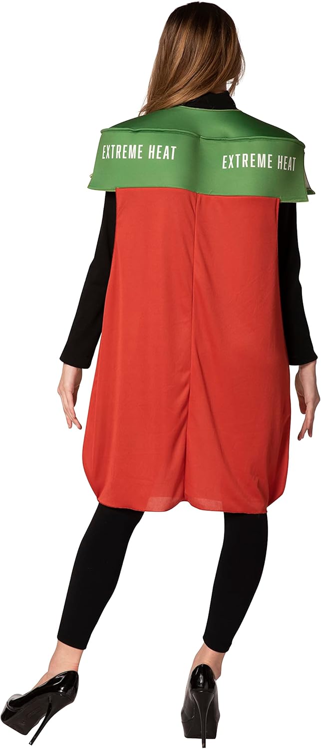 Rasta Imposta Hot & Spicy Salsa Jar Costume Mexican Tomatoes Chunky Mild Tacos Condiments Food Dress Up Cosplay Party Costumes, Adult One Size - Image 2