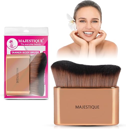 MAJESTIQUE Full Coverage Multipurpose Makeup Brush for Self Tanner Foundation Body Makeup Loose Powder Body Luminizer &amp; Co...
