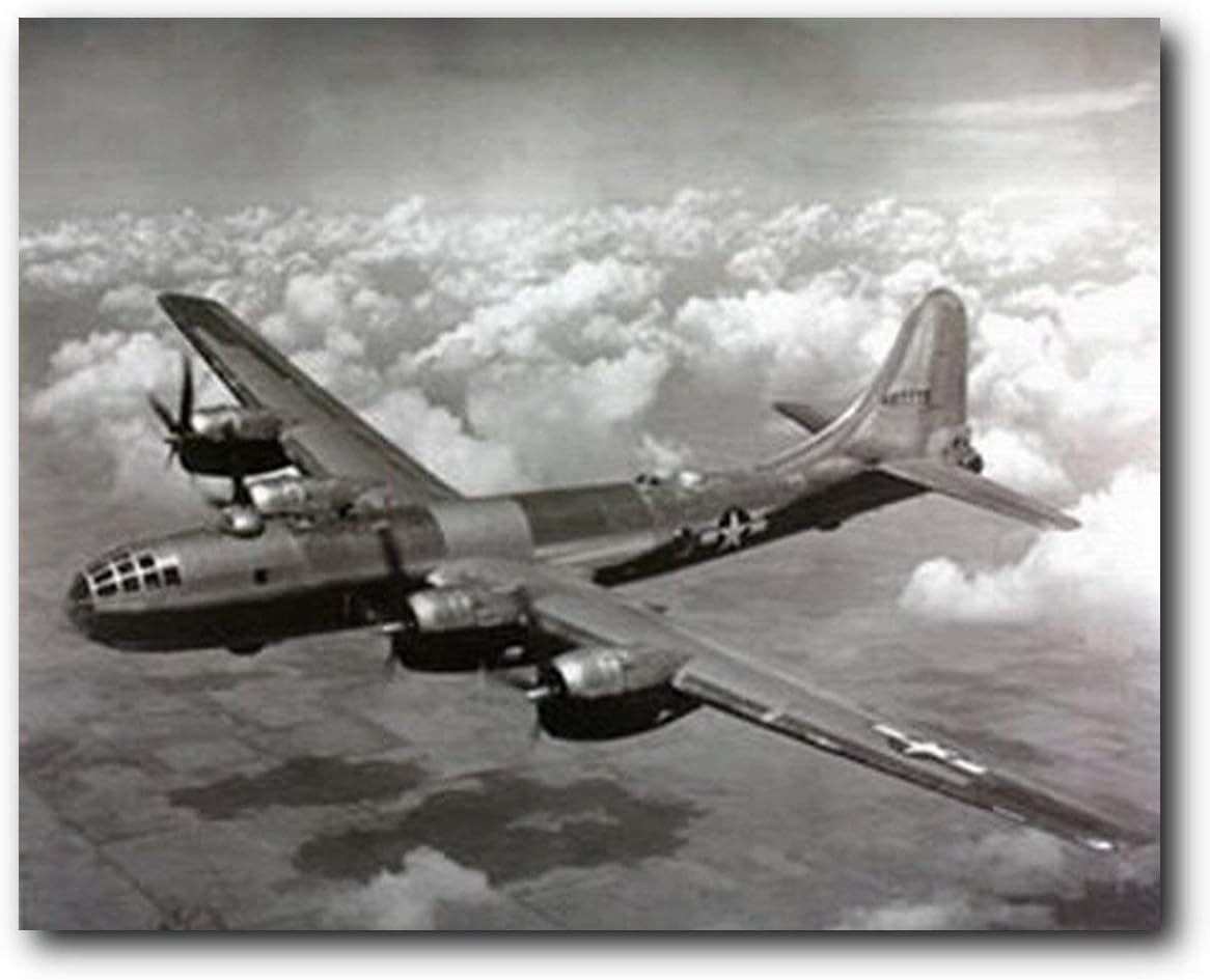 Aviation Wall decor WWII B-29 Super Fortress Airplane Art Print Poster (16x20)