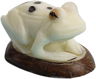 Tagua Nut Carving: Frog #2 (1153-C192) E14 - Buy now
