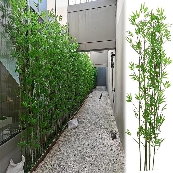 Bambù artificiale 1216 foglie 180 cm verde