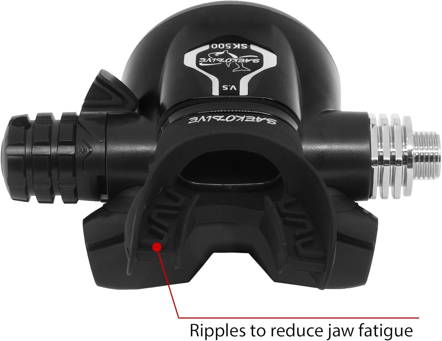 SK500 Scuba Regulator Set - Scuba Diving Regulator - Dive Regulator Set with Braided Hose, Diaphragm First Stage, Aluminum Second Stage and Venturi Lever