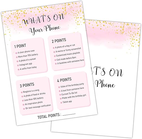 Miniatura 5 de Doreen's Boutique Find The Guest Bingo - Decoración de fiesta de cumpleaños para adultos, fiesta de cumpleaños para amiga adulta, suministros