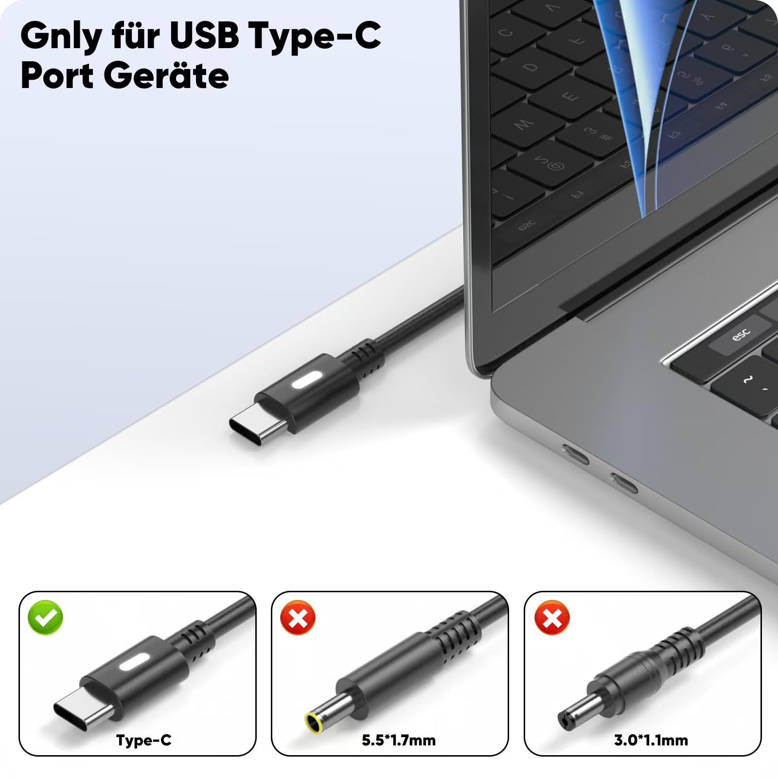 130W USB C Netzteil Laptop Ladekabel für Dell XPS 15 2in1 9575 9500 9510 9520 9530 XPS 17 9700 9710 9720 9730 Precision 5530 5550 5560 5570 5750 5760 5770 3560 3550 3551 Latitude 7410 9410 5420 5520
