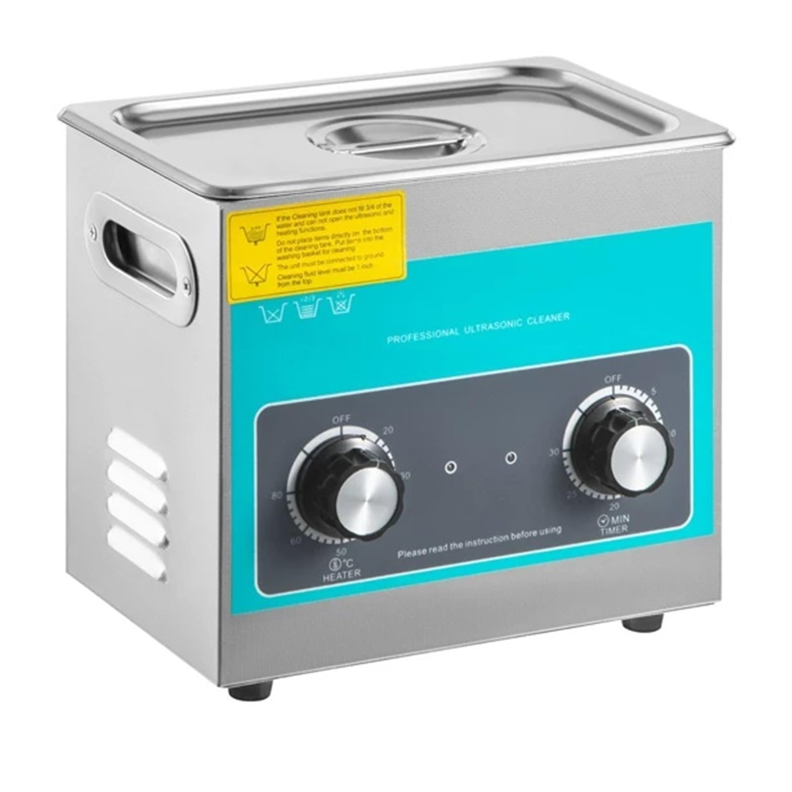 Limpiador ultrasónico, Máquina De Limpieza Por Ultrasonidos, Calentador Limpiador Perilla 3,2 L, Minilavado Portátil, Lavavajillas Pequeño, Piezas Gafas Joyería para limpiar joyas