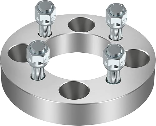 Miniatura 8 de SCITOO Adaptadores de rueda de 4 x 108 a 4 x 100 pulgadas, orificio de cubo de 1 pulgada de grosor de 3.075 in con pernos de 12 x 1.5 y 4 lengüetas,