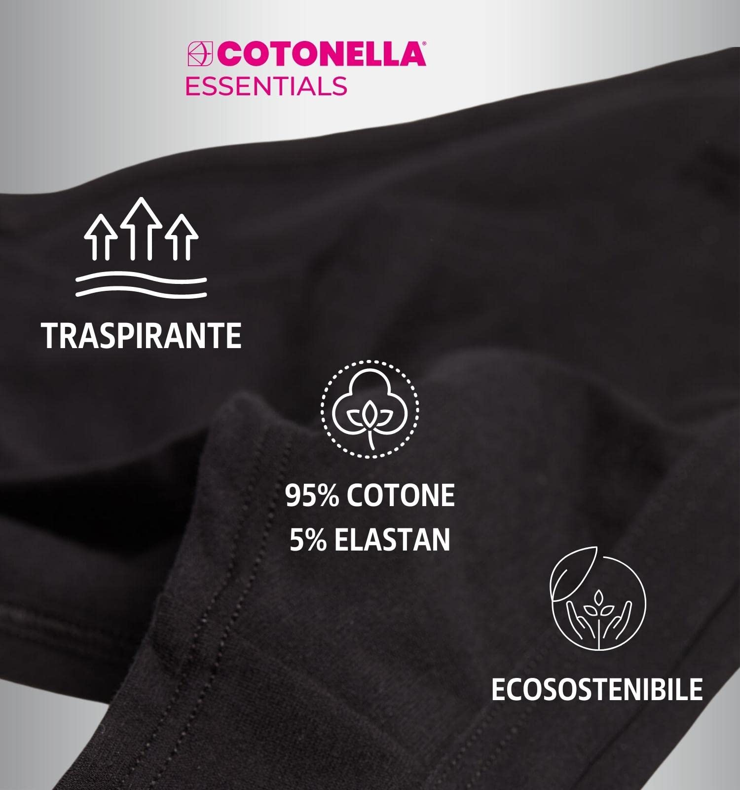 Intimitaly Set 6 Slip Donna Cotone Vita Alta Mutande Donna Cotone Midi Anallergiche Anatomiche