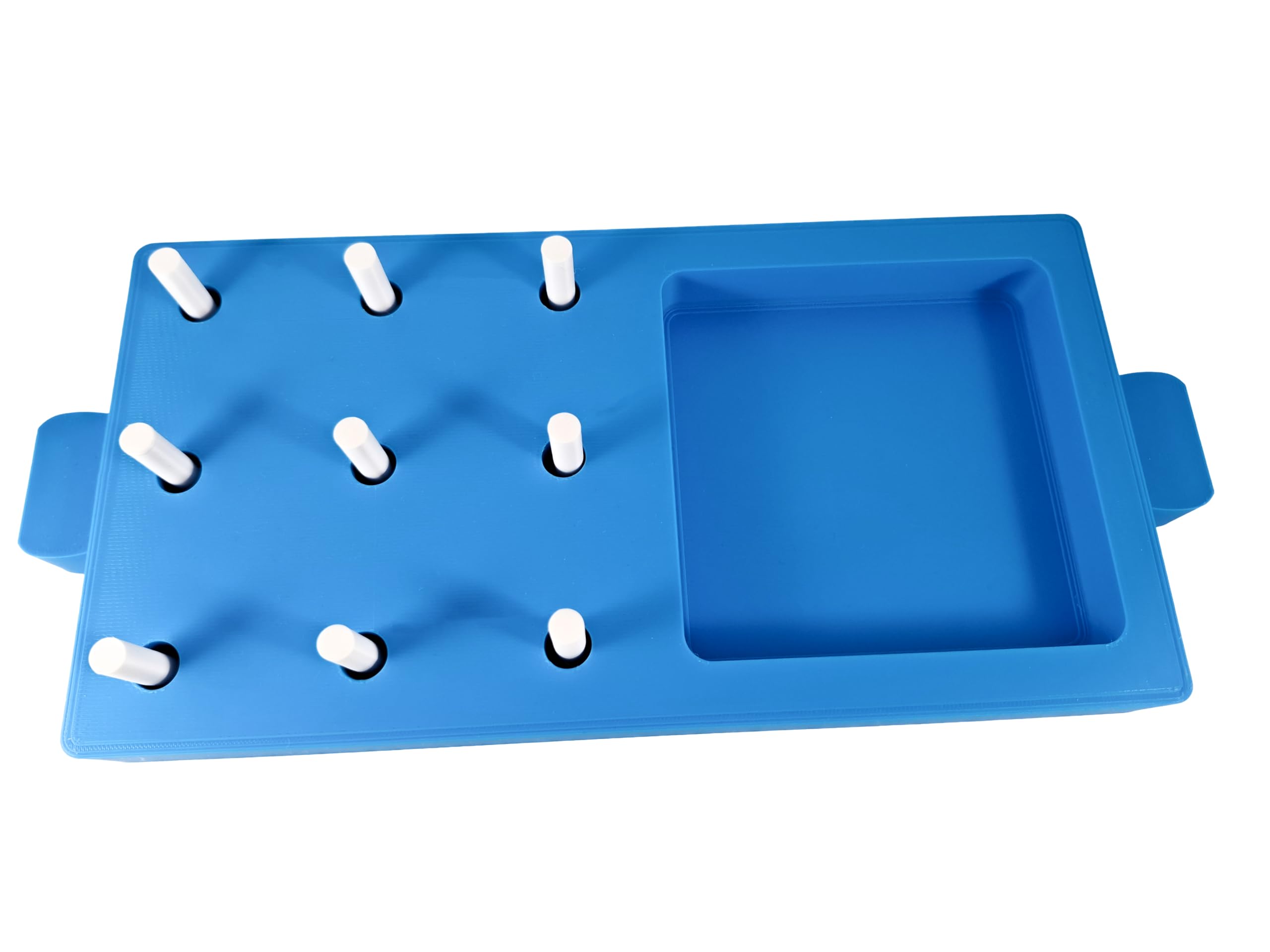 Planche à 9 broches en plastique durable pour ergothérapie, kit de test de 9 trous (9HPT) pour améliorer la dextérité des doigts, test de compétence