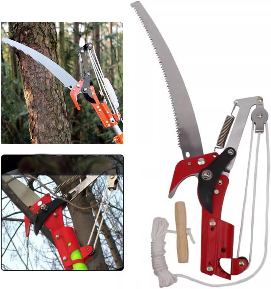 Extendable Tree Pruner Saw, 2 in 1 Outdoor High Branch Scissors Pruning ...