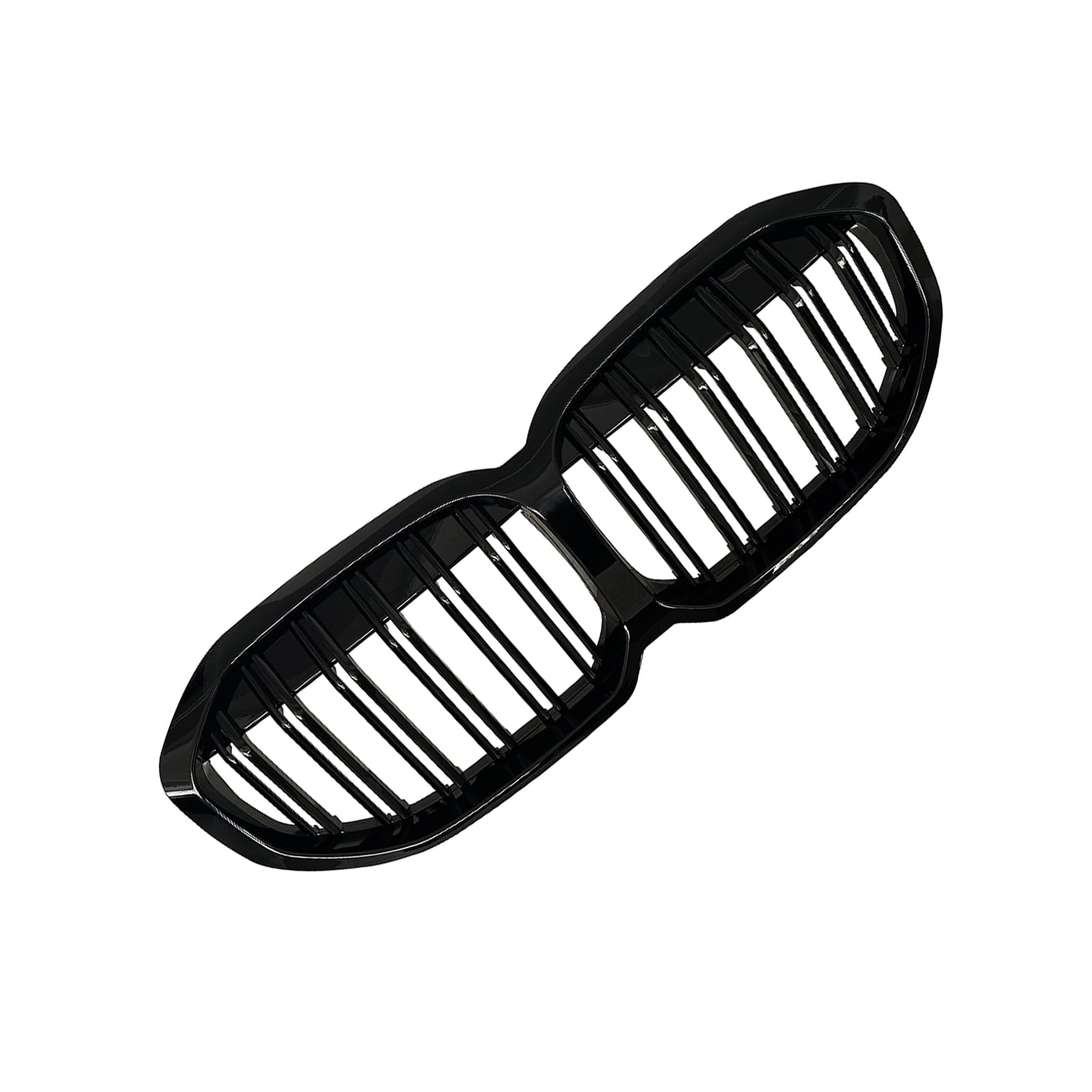 F40 Nieren Schwarz Kühlergrill Streifen passend für BMW 1er F40 Grill Nieren Doppellamellen Sport Glanz Schwarz 2019 2020 2021 2022 2023 2024(For 1er F40 2019-2024)