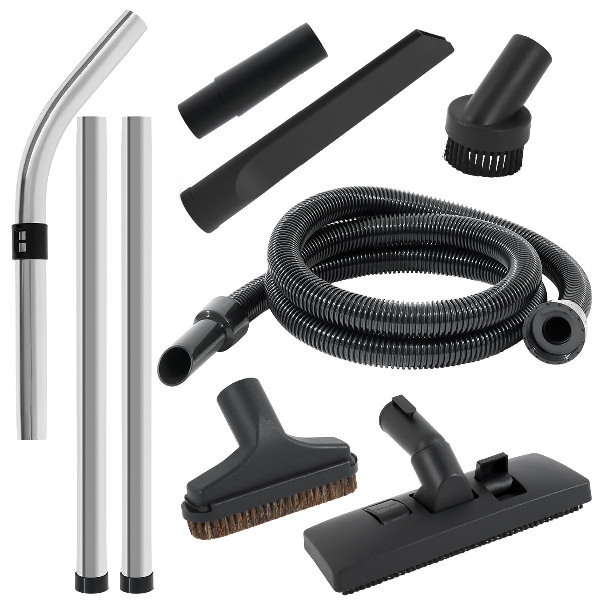 Replacement Hose for Numatic Henry Hetty Hoover Attachments,Spare Parts Tool Brush Kit 2.5m Hose Pipe,32mm Extension Tube Brush Head Accessories for James Hetty Edward Harry(8 Kit)