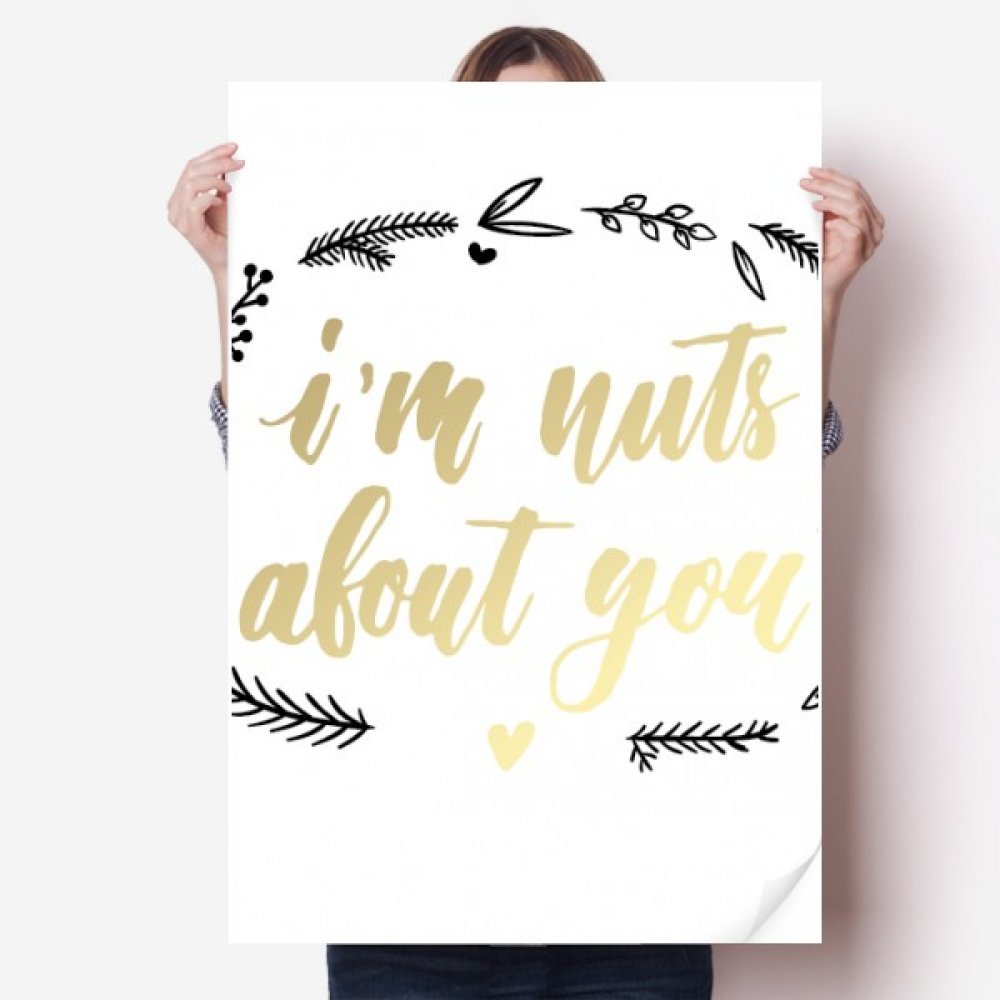 Autocollant Decal Poster DIYthinker I'n Nuts 80x55cm autocollant mural multicolore pour salon