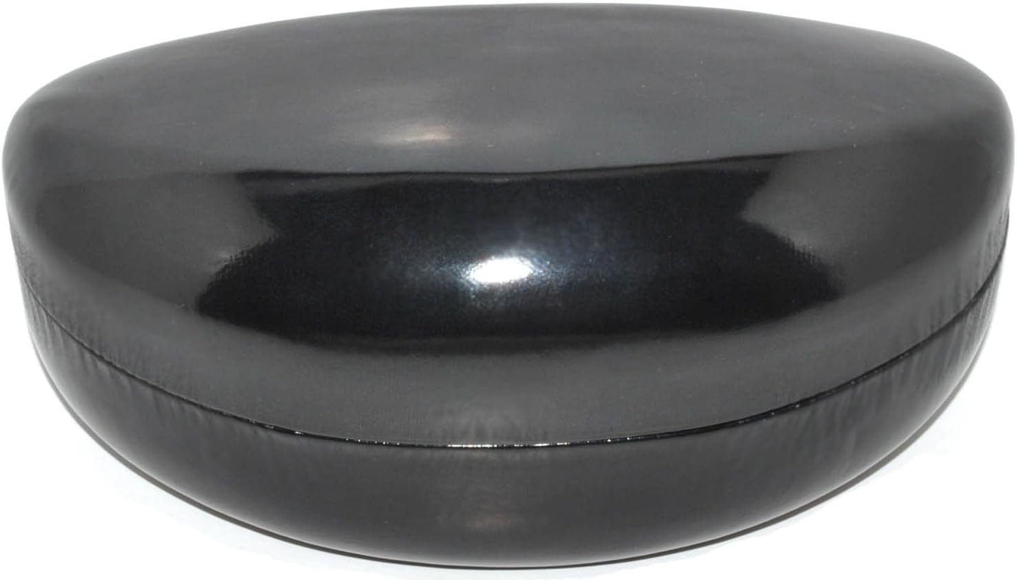 Hard Clamshell Case for Large and Oversized Eyeglasses Sunglasses - Many Colors (Black Shiny)