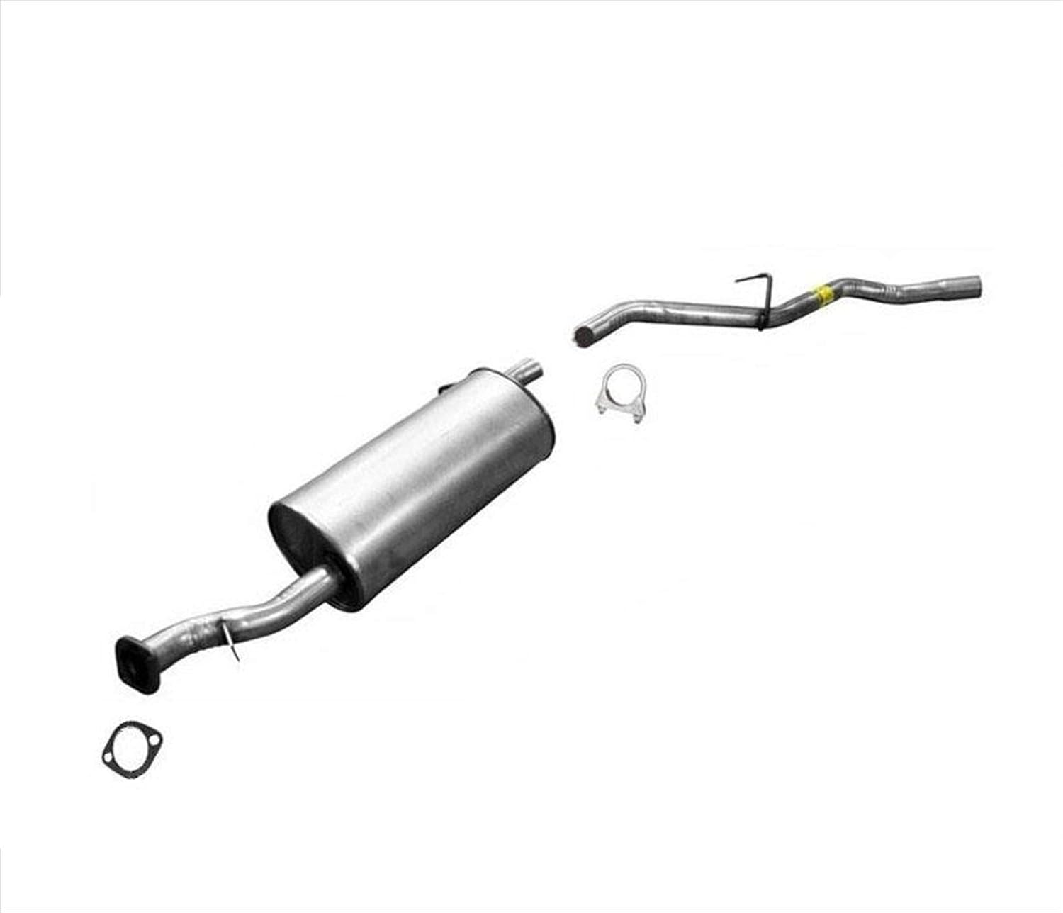 Rear Muffler and Tail Pipe & With Gasket Hanger Replacement Parts For 2000-2001 Nissan Xterra 3.3L
