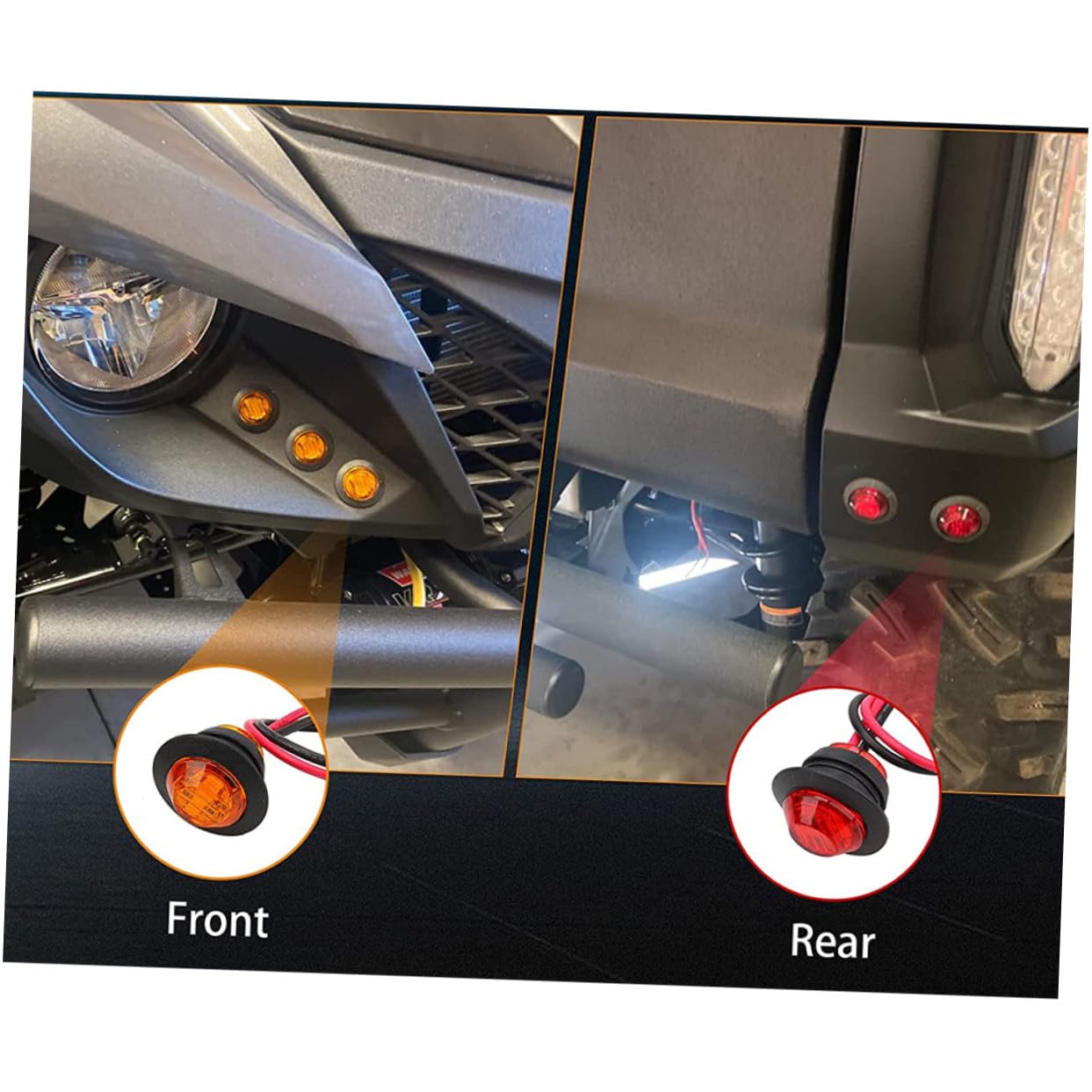 MAGICLULU Kit Faisceau Clignotants Utv Atv avec Interrupteur à Bascule Horizontal et Témoin LED Vert Accessoires Voiture Installation Facile pour Conduite Sécurisée Conditions Difficiles