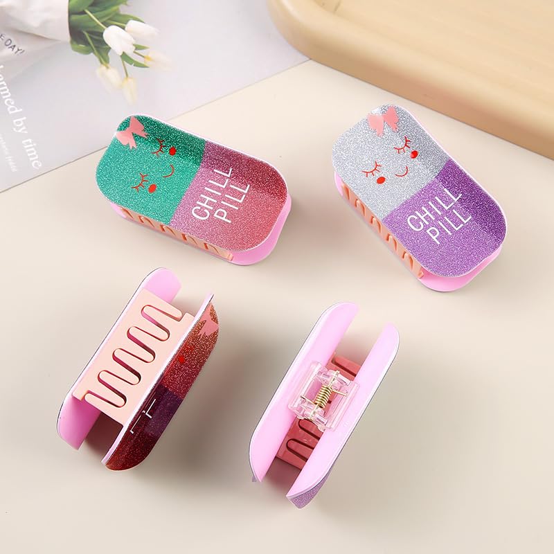 Amazon.com : Fun Pill Hair Claw Clips - Pharmacy Claw Clip 