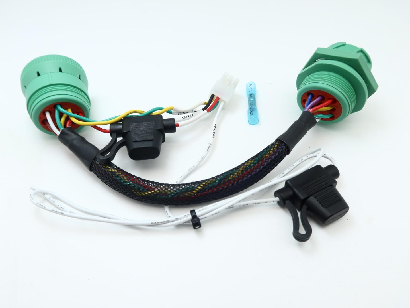 Amazon.com: 9pin Green Type 2 J1939 Install Y- Cable w/Threaded