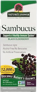 Nature's Answer Sambucus Dietary Supplement, Original for Daily Immune and Antioxidant Support | Made in The USA | Alcohol-Free, Gluten-Free & Vegan 4oz (Pack 1)