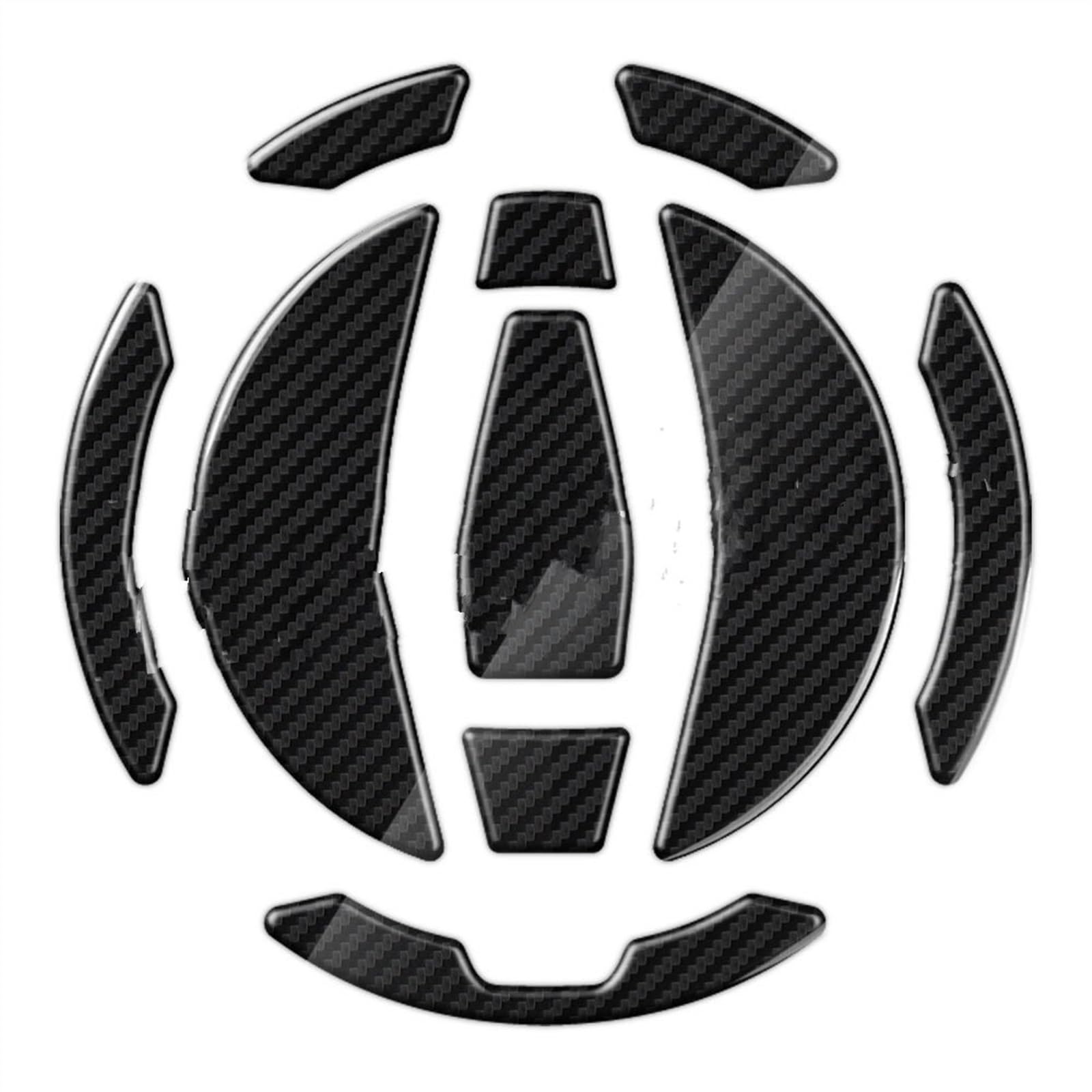Motorcycle Tank Pad Emblem Sticker Gas Fuel Grip Traction Side Decal for Kawasaki for Z900 2021-2023 Carbon-Look(Color1)