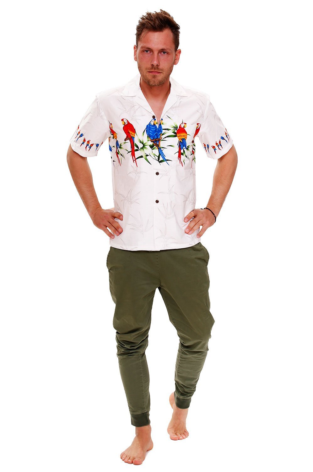 P.L.A. Pacific Legend | Camicia Hawaiana Originale | per Uomo | S - 4XL | Manica Corta | Tasca Anteriore | Hawaiian-Stampa | Auto Strada Designs