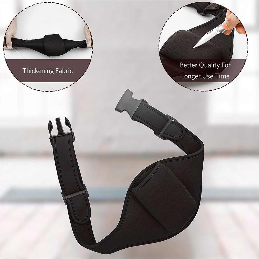 Mic Belt, Microphone Belt, Microphone Belt Pouch, Microphone Belt Holder, Microphone Pouch Carrier Holder, Mic Carrier Belt, Adjustable for Fitness Instructors Theater Speakers Public Speaking,Black - Image 4