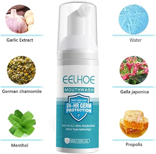 Miniatura 5 de 3 piezas de espuma de pasta de dientes para enjuague bucal, eliminación de manchas, blanqueamiento dental, cuidado bucal, limpieza profunda de