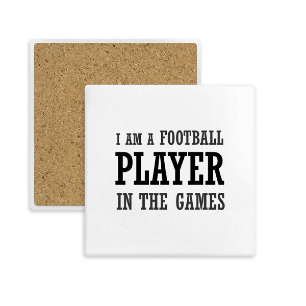 Dessous de verre football pierre absorbante dessous de tasse motif jeux de sport
