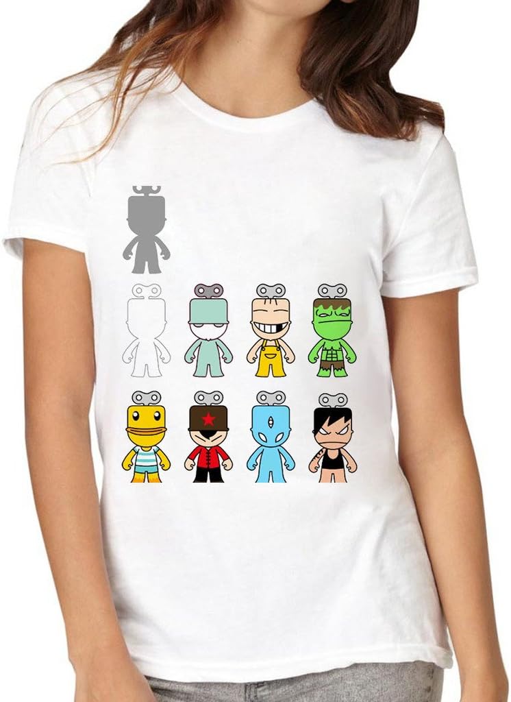 VetiVer Women's Kobo Scrawl Tee Shirt Medium White