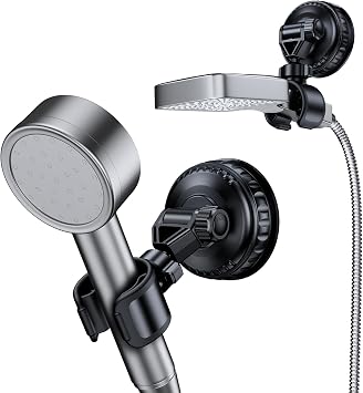 Adjustable Shower Head Holder Suction Cup,No Drill,Large Size