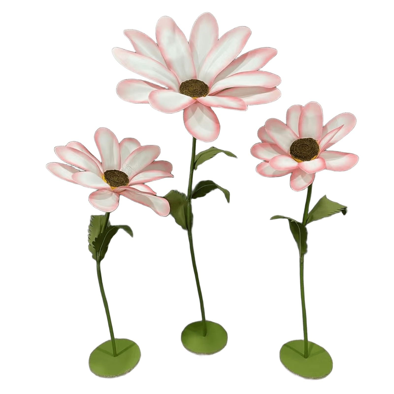 Giants - Flores artificiales de etilvinilacetato impermeable con tallo flexible y base, flores para camino de boda, recepción, cumpleaños, Pascua, fiesta, día de la madre