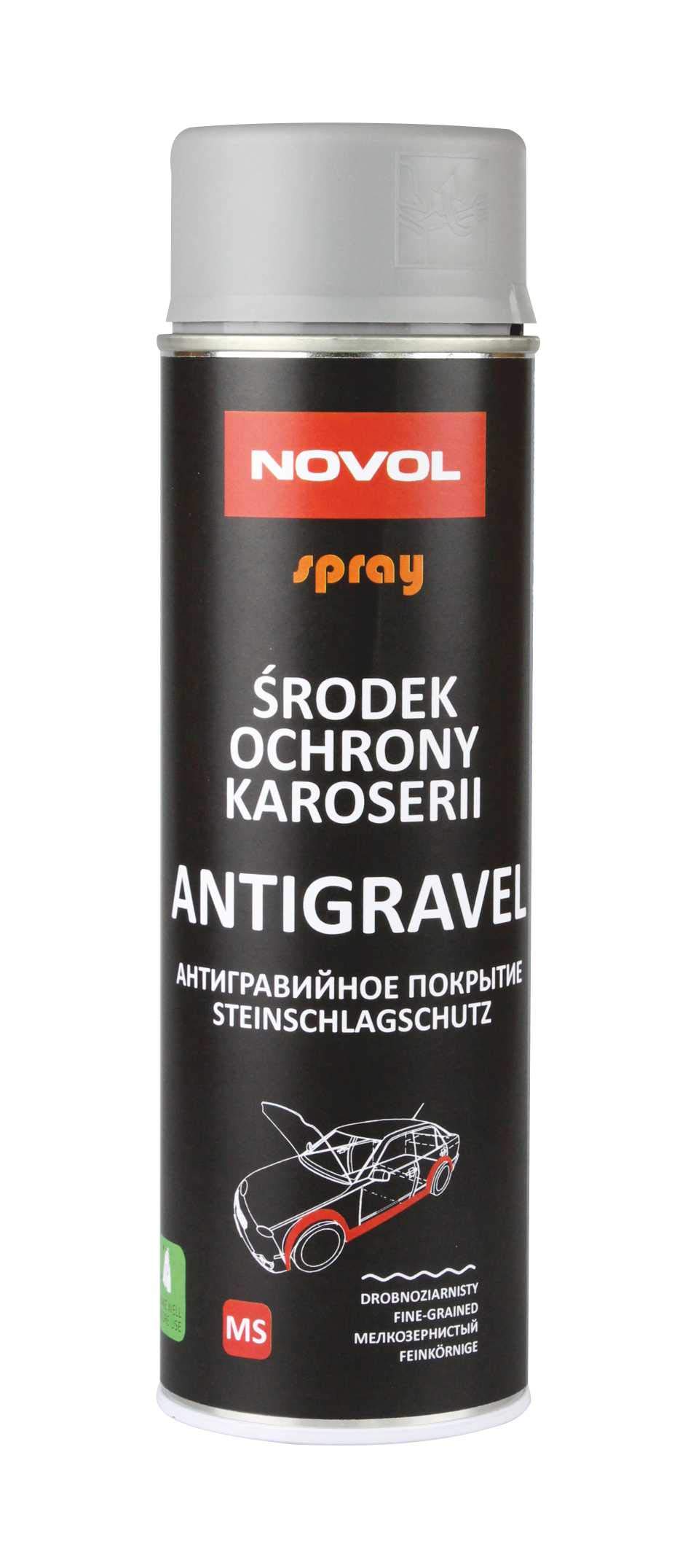 Novol Grey Spray Antigravel Ms 500 Millilitres - Anti-Cavity Autobody Refinish Automotive Paint Car Professional