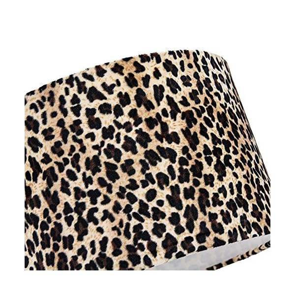 Unique and Distinctive Tiger Print Table/Pendant Lamp Shade in Brushable Velvet by Happy Homewares - Image 5