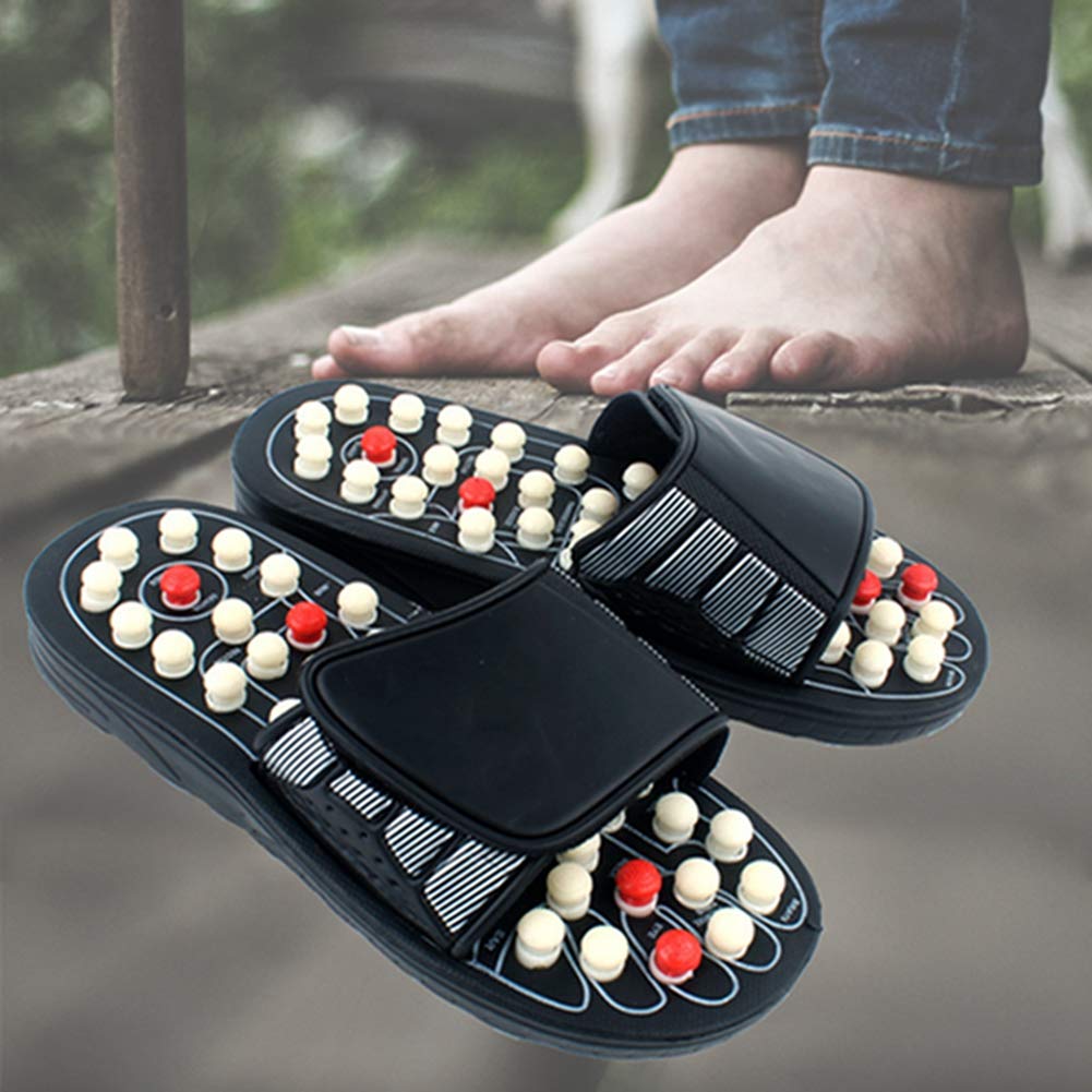Appareil de massage des pieds - Chaussures de thérapie magnétique - Thérapie Anself, Acupression - Pantoufles de réflexologie, sandales pour homme