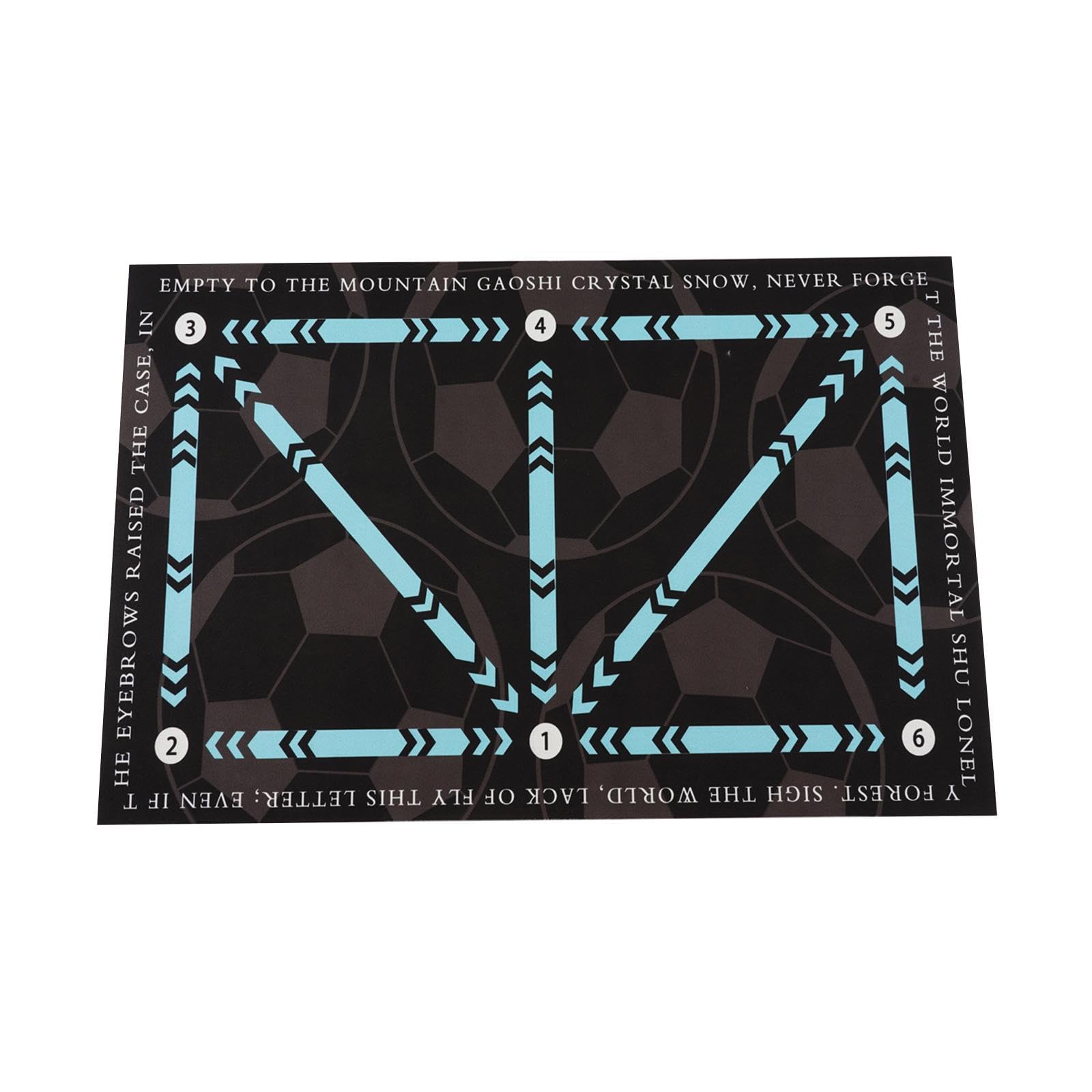 Enakshi (LABEL) Creations Football Training Mat Non Slip Lightweight Football Footstep Training Mat Blue-image-36